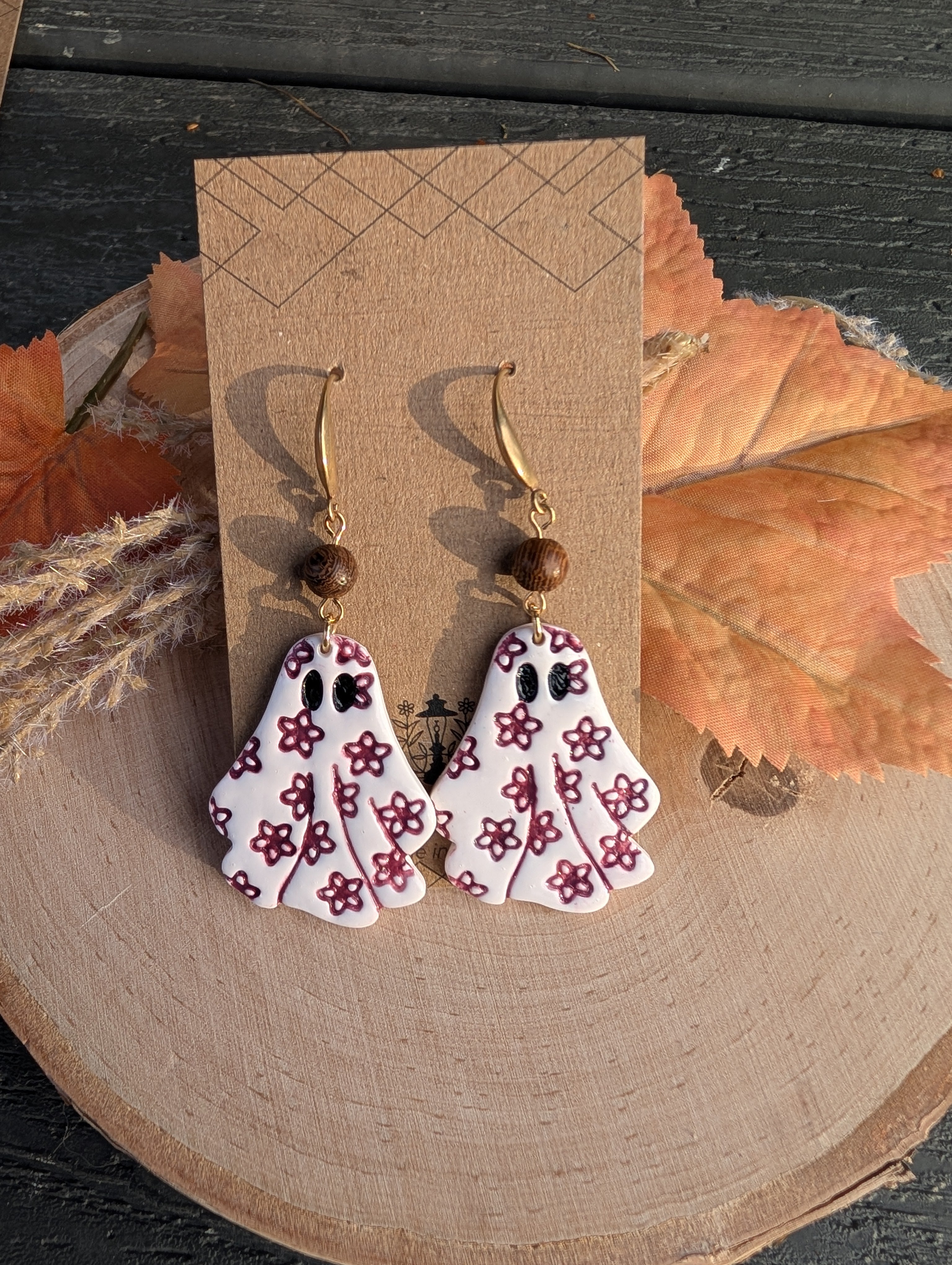 Floral Ghost Earrings