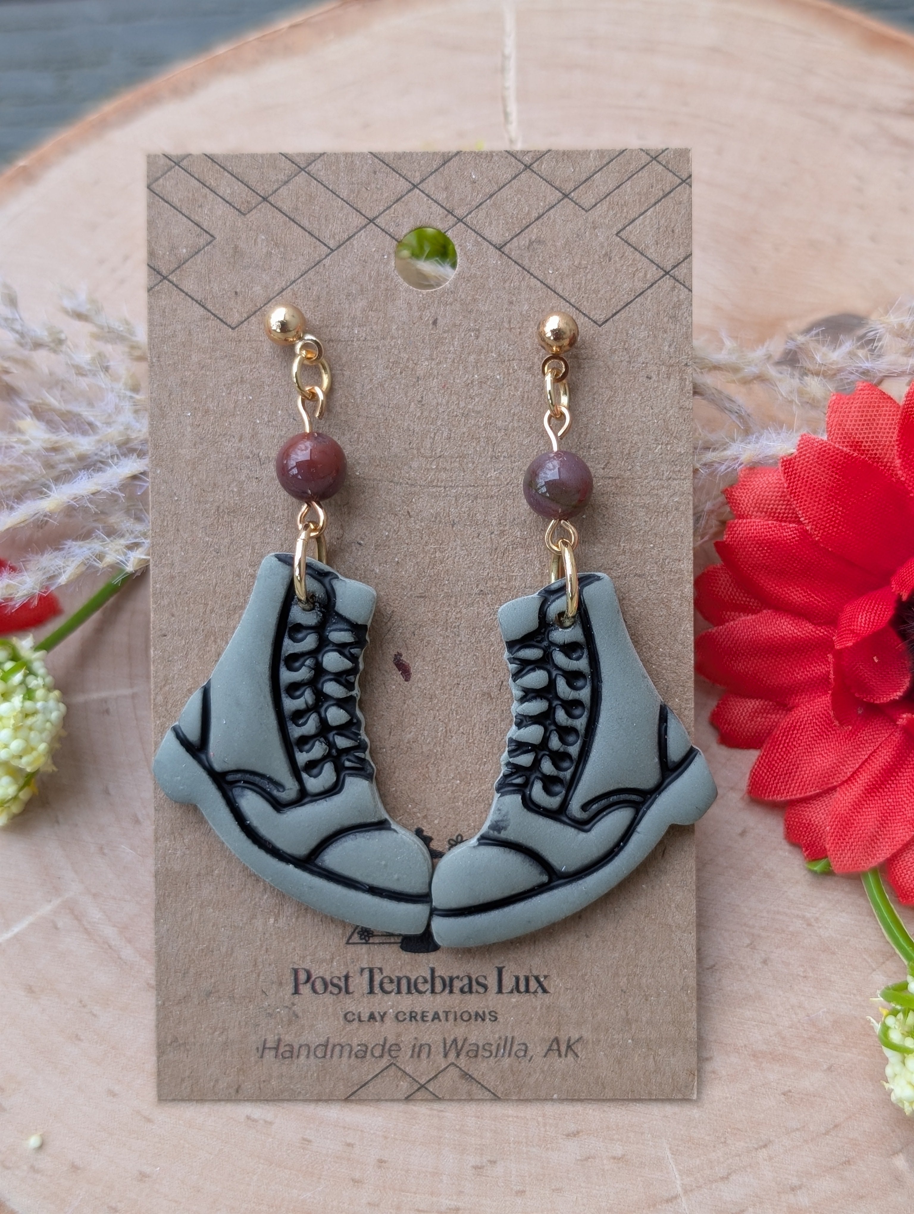 Combat Boot Earrings