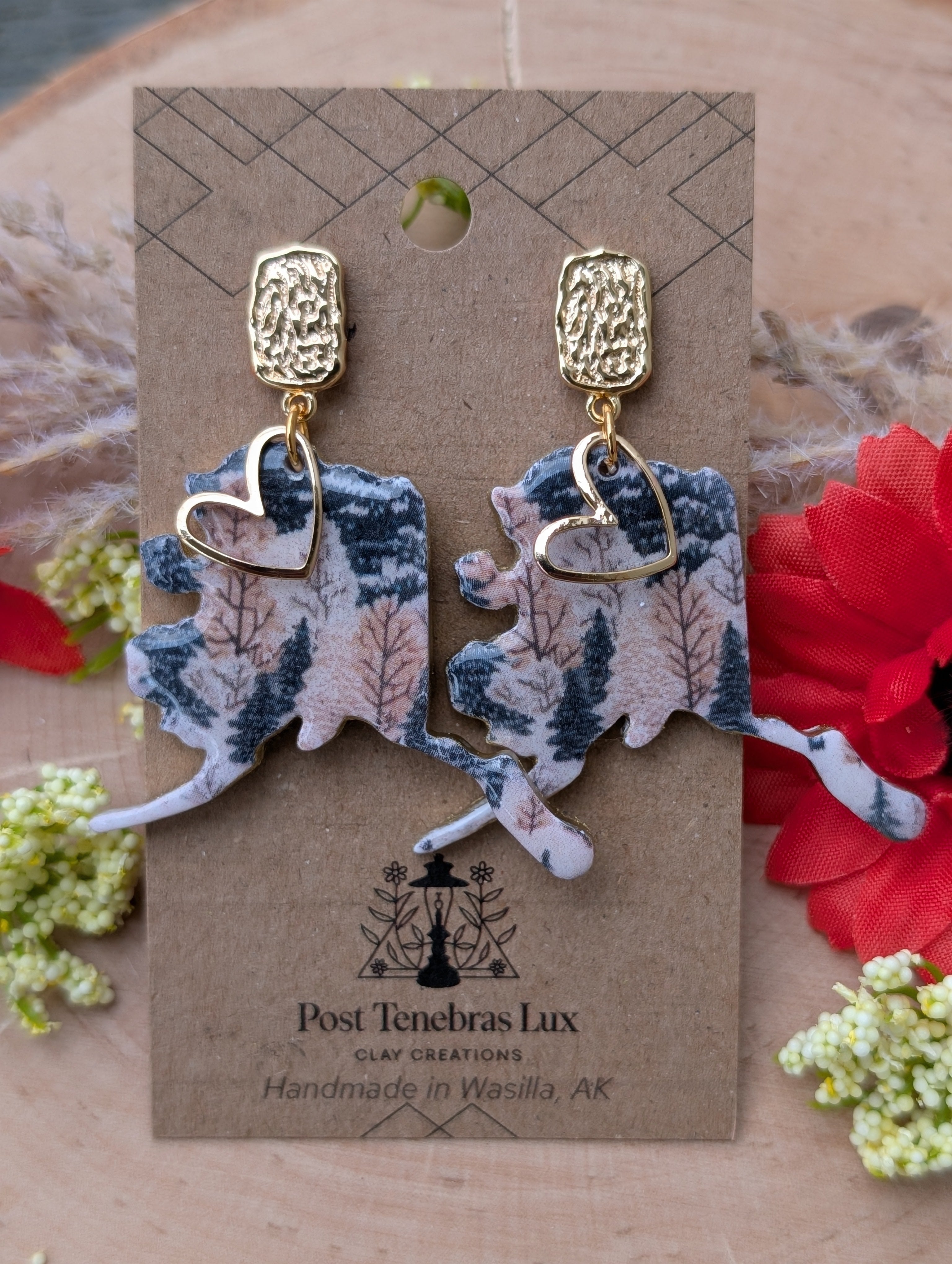 "I Love Winter in Alaska" Earrings