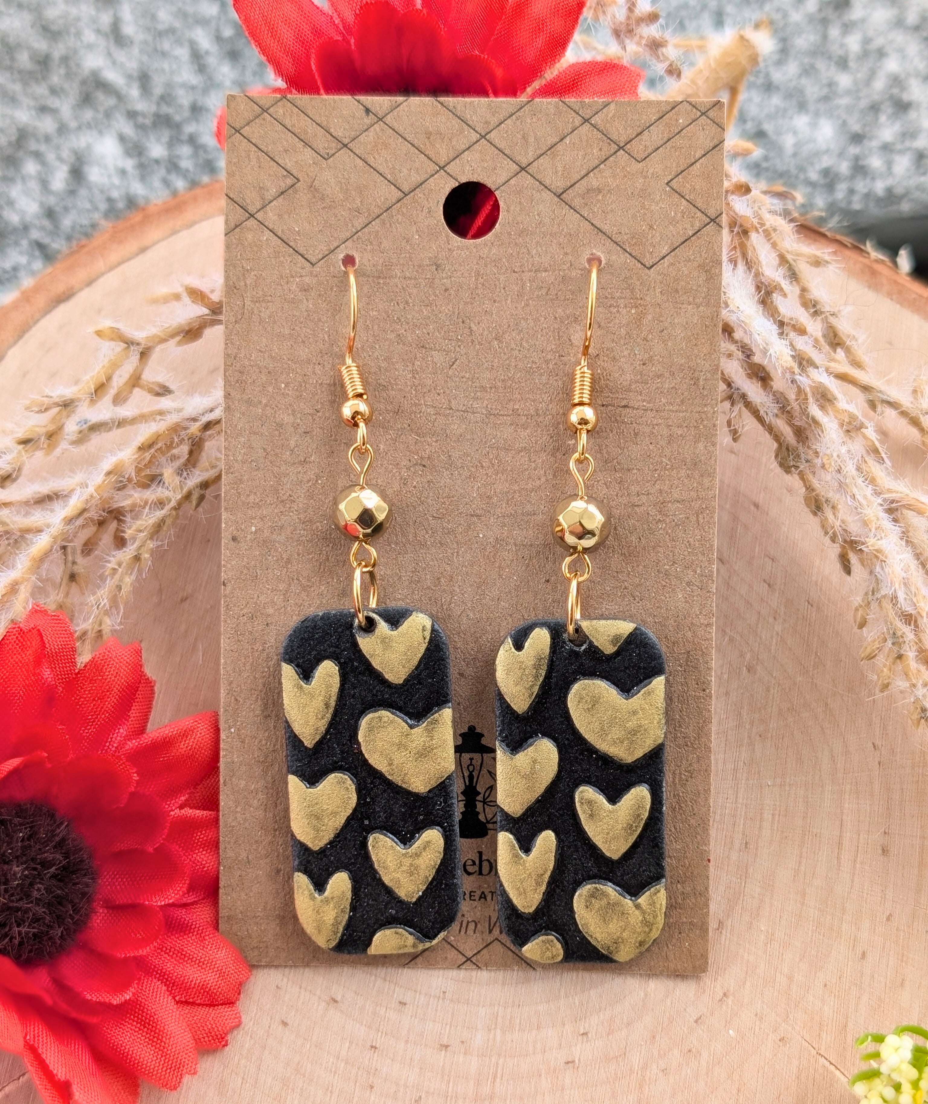 Heart Dangle Earrings