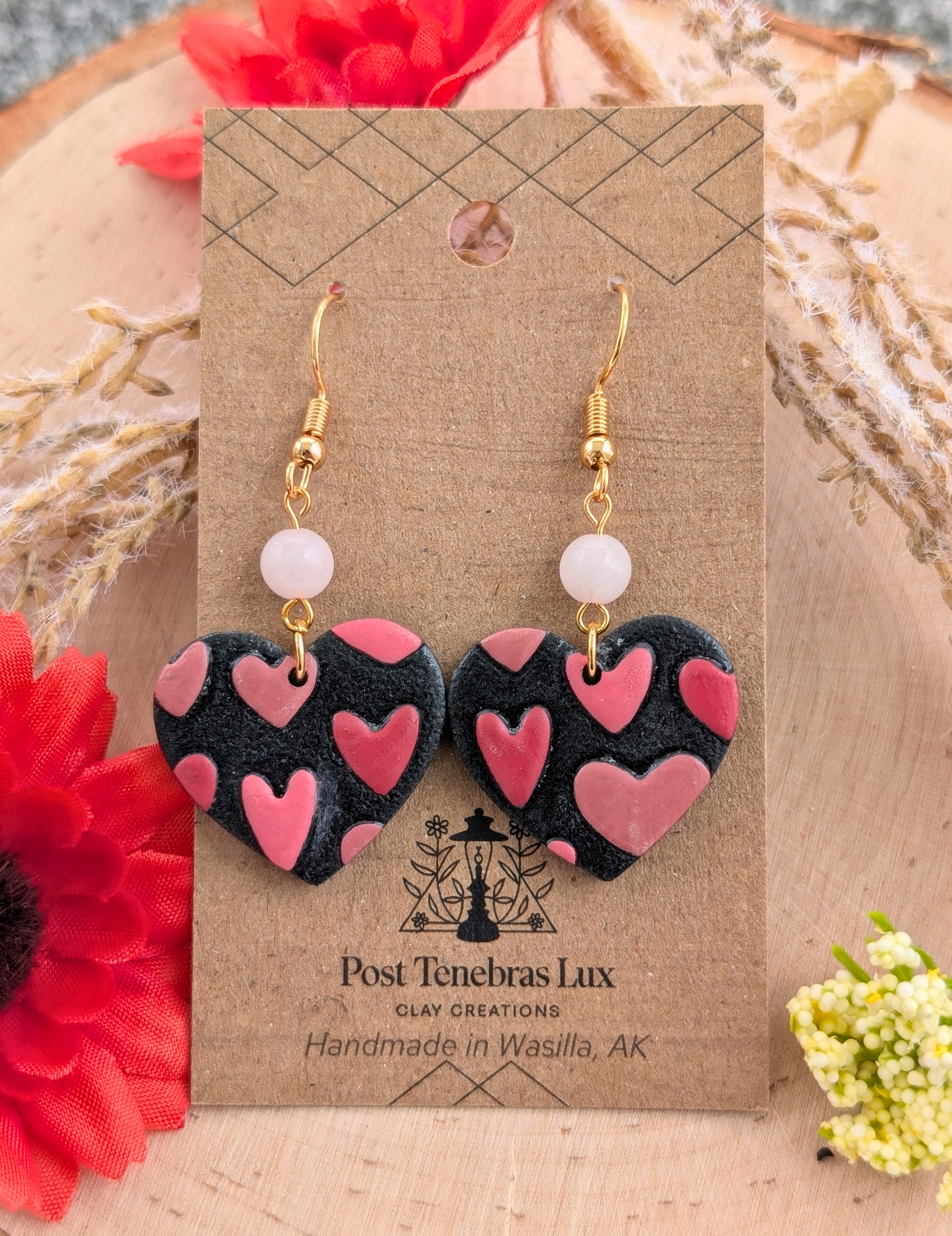 Heart Dangle Earrings
