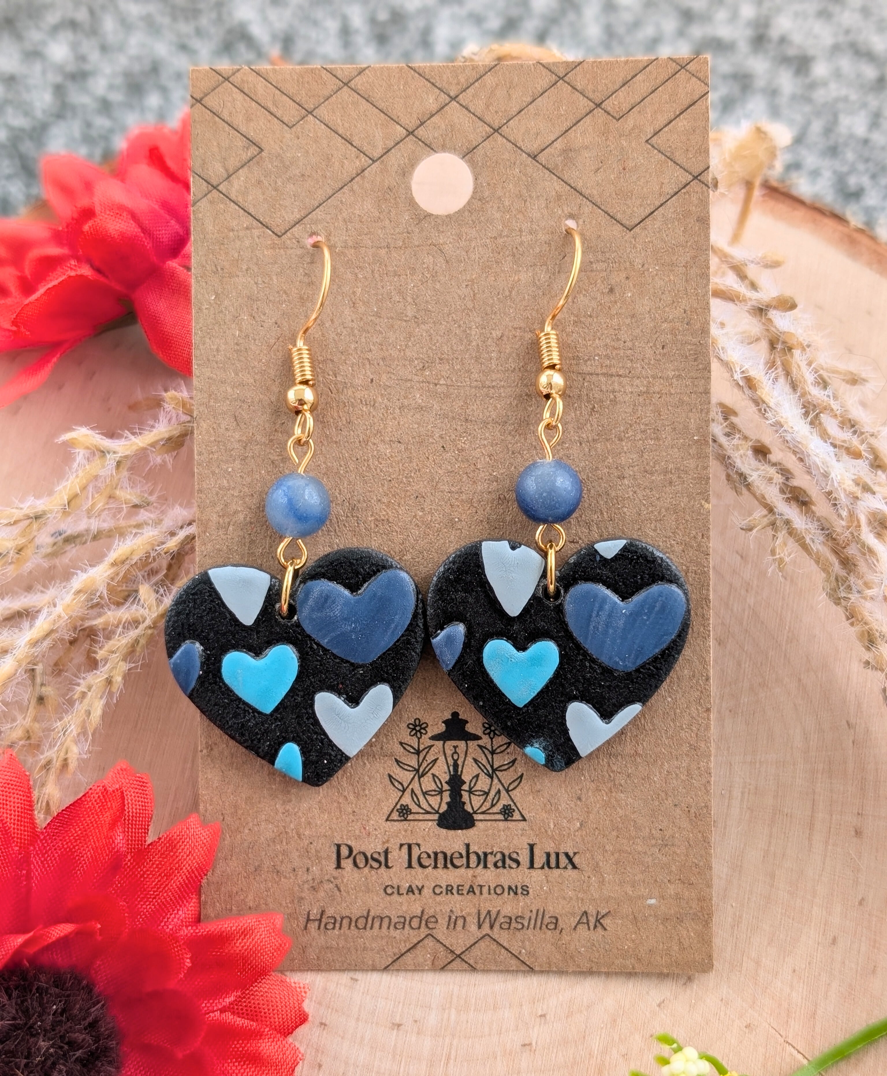 Heart Dangle Earrings