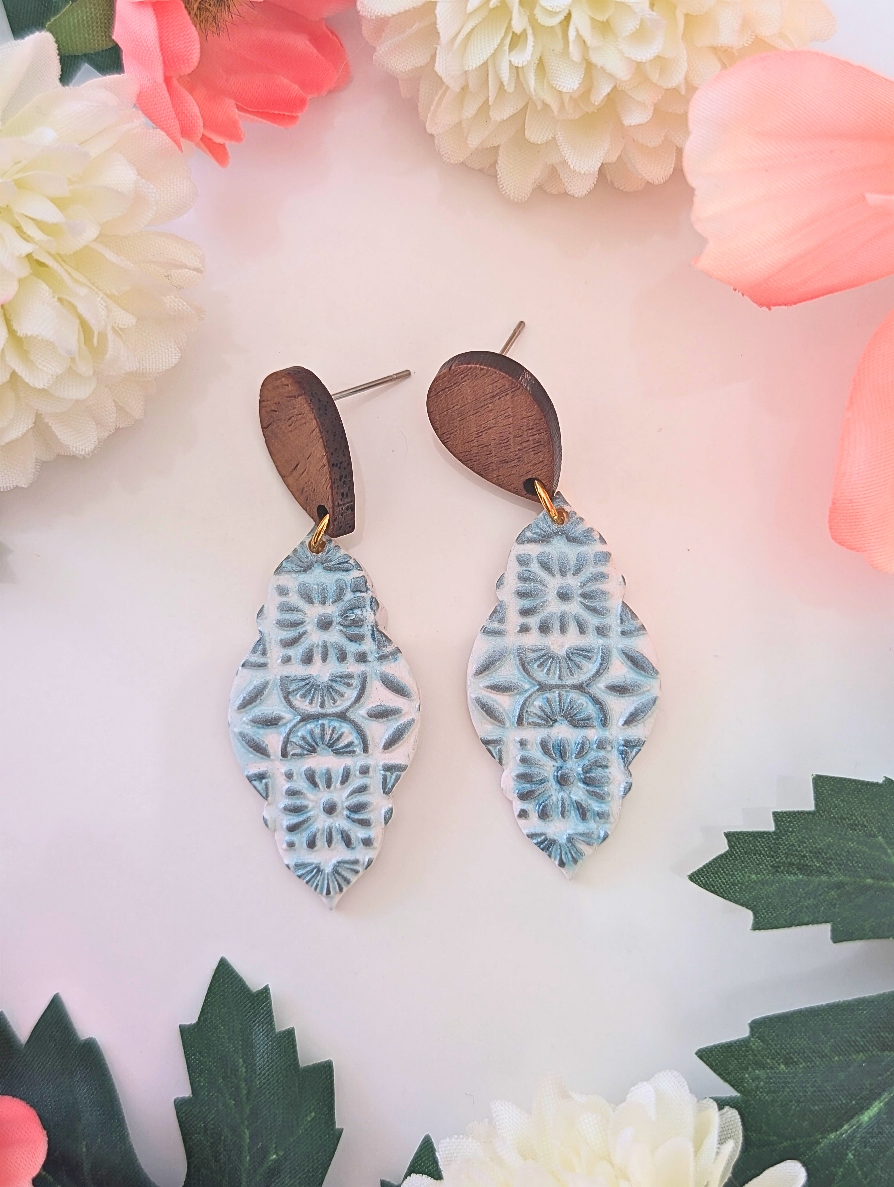 Boho Tile Earrings