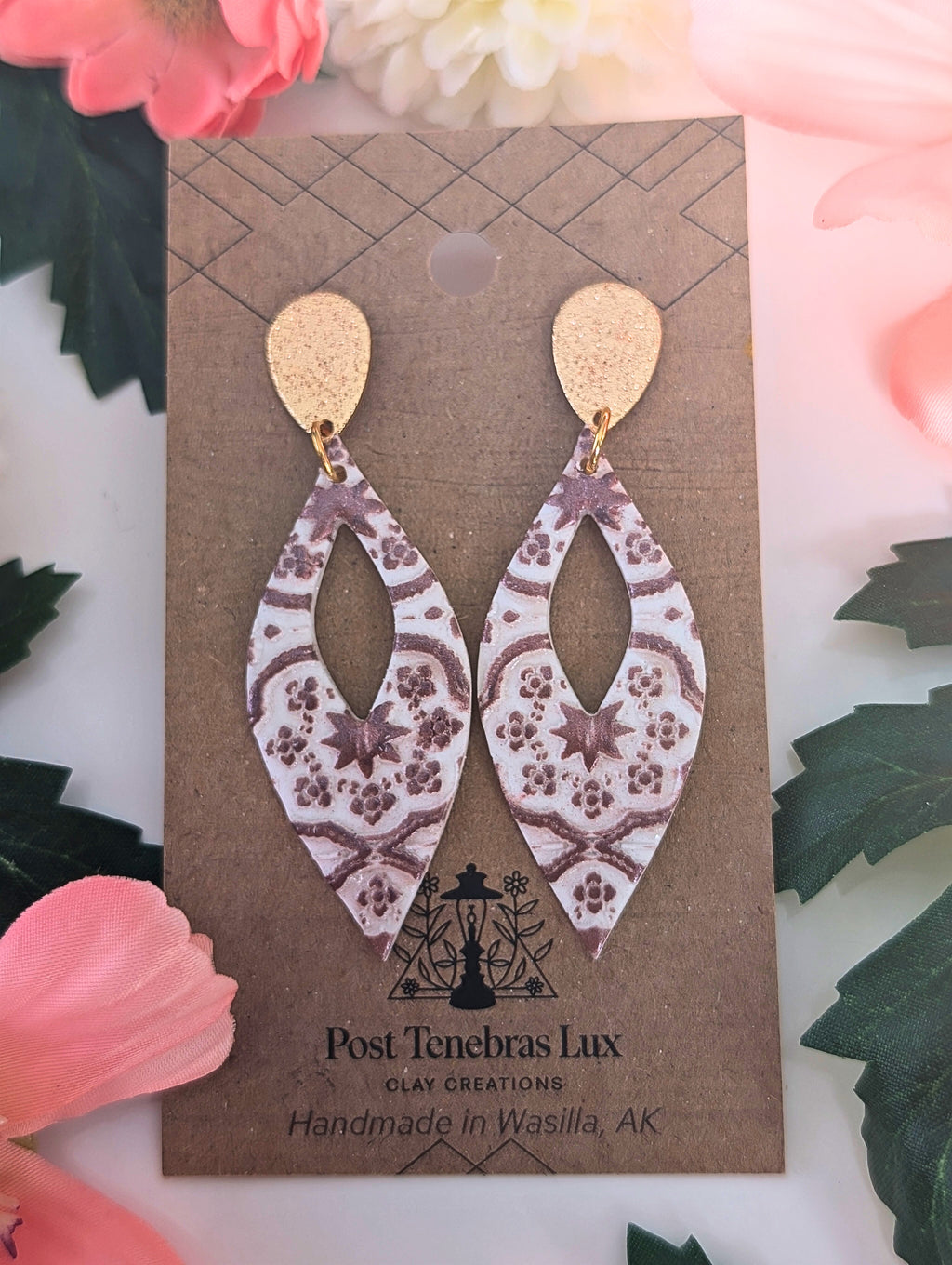 Boho Tile Earrings