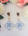 Flower Tile Earrings