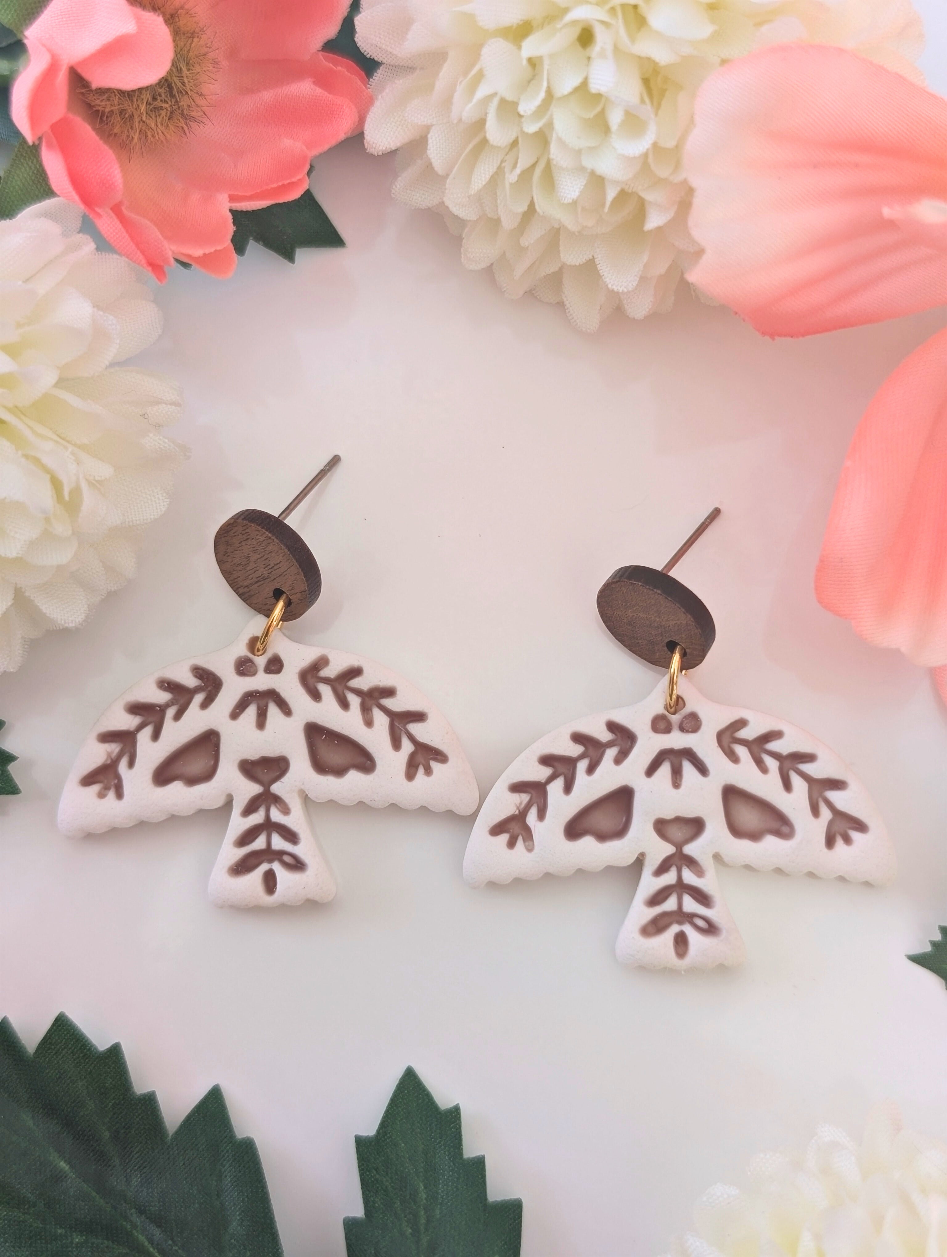 Folk Dove Earrings