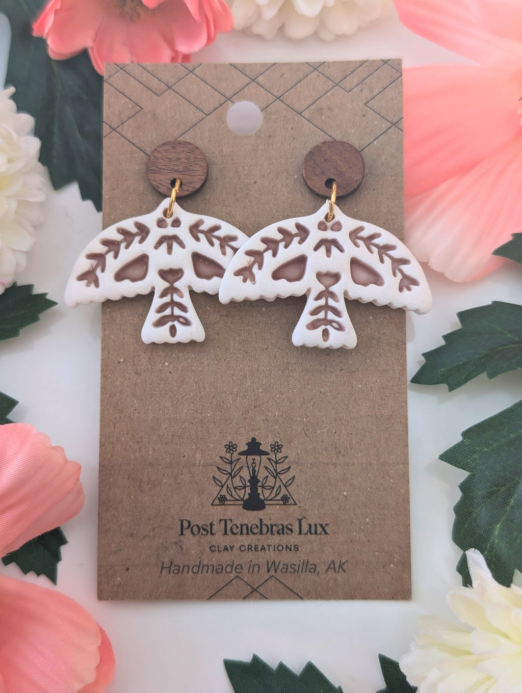 Folk Dove Earrings